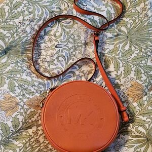 Michael Kors Orange Fulton Canteen Crossbody Bag